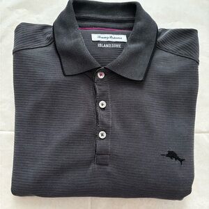 Tommy Bahama Men's Charcoal Polo Shirt
